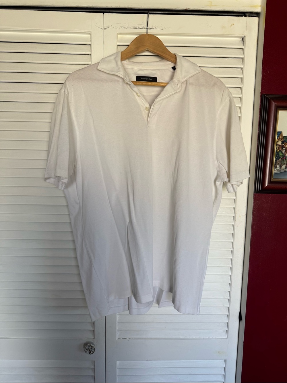 Ermenegildo Zegna White Short-Sleeve Polo